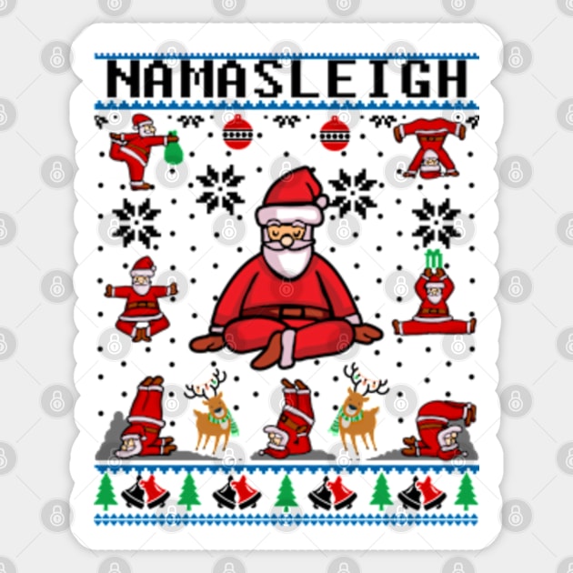 Yoga christmas sweater discount